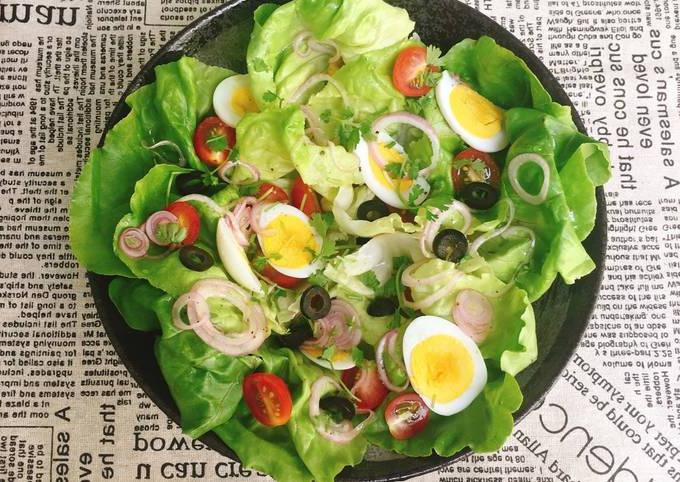 Cách Làm Món Salad Trứng Và Olive 